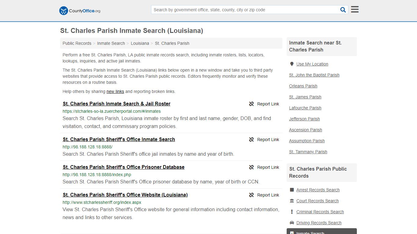 Inmate Search - St. Charles Parish, LA (Inmate Rosters ...